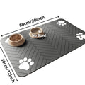 Pet Feeding Mat-Absorbent Pet Placemat for Food and Water Bowl with Waterproof Rubber Backing Quick Dry Water Mat for Dog Cat