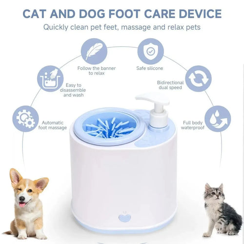 Pet Feet Washer Electrical Pet Paw Cleaner Automatic Pet Foot Cleaning Cup Portable Quick Low Noise Dog Cat Paw Cleaner