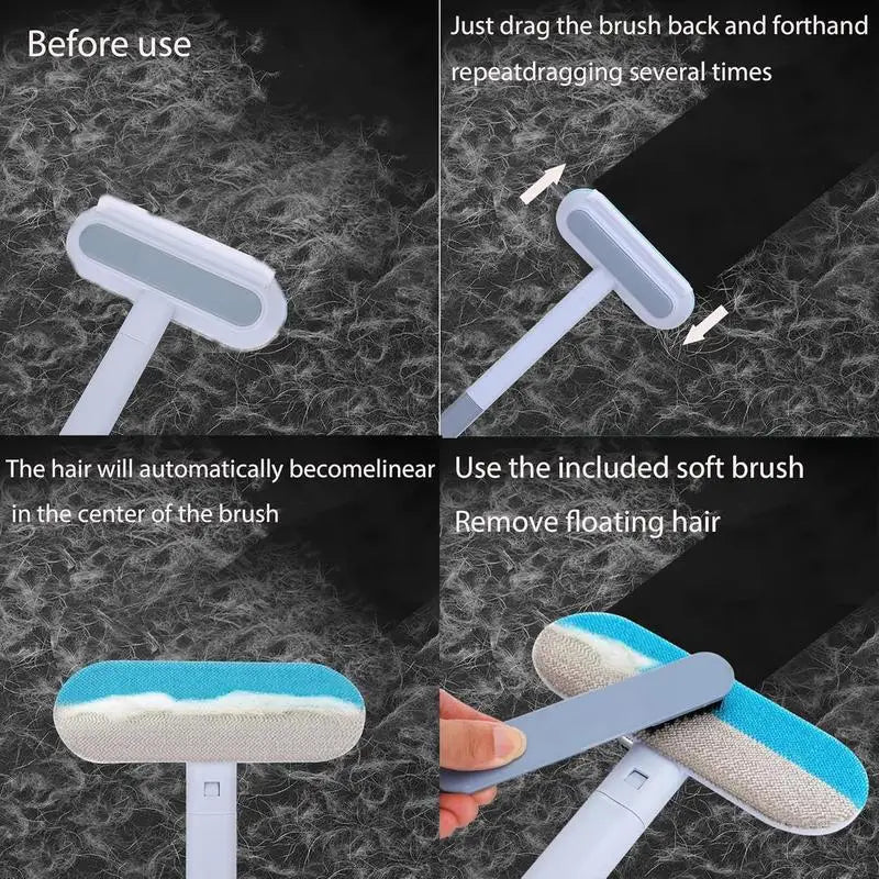 Pet hair remover is suitable for furniture, durable and reusable, washable plush cleaner for dogs and cats, family and outdoor u