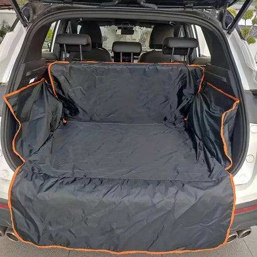 Durable Polyester Auto Trunk Mat for Pets - Non-Slip, Scratch-Resistant, Easy-Clean Mat for SUVs and Cars, Pet Safety Mat